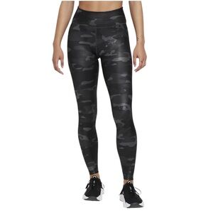 Nike One Dri-FIT Camo Full Length Leggings Size Large NWT